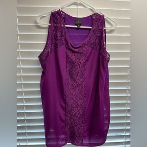 Worthington women’s purple work blouse